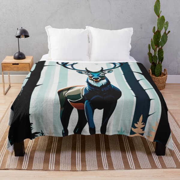 Item preview, The Majestic Buck in Blue designed and sold by Strix-Designs.