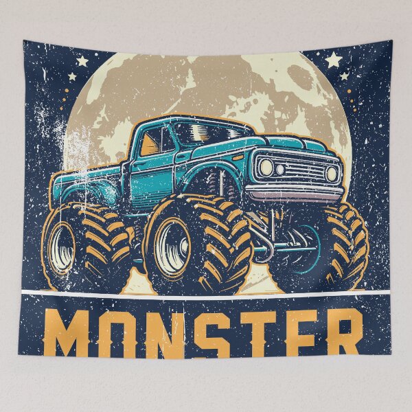 Item preview, Vintage Monster Truck, Ilustración de arte Luna designed and sold by dakaseli.