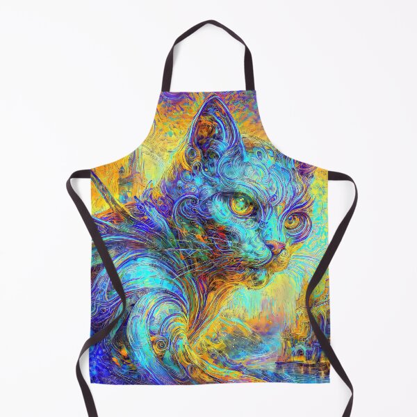 Item preview, Abstract abstraction of castle and cat. DeepDream designed and sold by blackhalt.