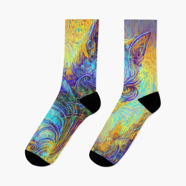 Item preview, Abstract abstraction of castle and cat. DeepDream designed and sold by blackhalt.