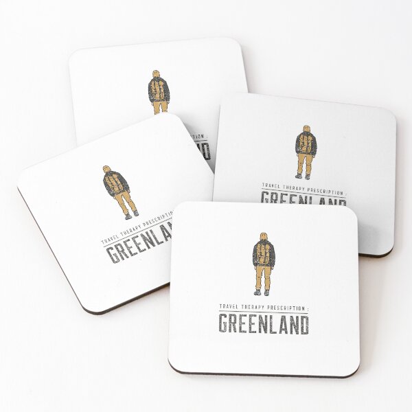 Item preview, Travel Therapy Presciption : Greenland. Washed Earth Tone Single Traveler designed and sold by GraTEEtude.