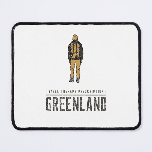 Item preview, Travel Therapy Presciption : Greenland. Washed Earth Tone Single Traveler designed and sold by GraTEEtude.