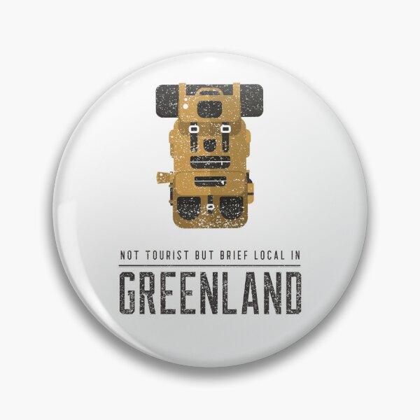 Item preview, Brief Local In Greenland Arctic Travel Destination Earth Tone Washed Backpack Illustration designed and sold by GraTEEtude.