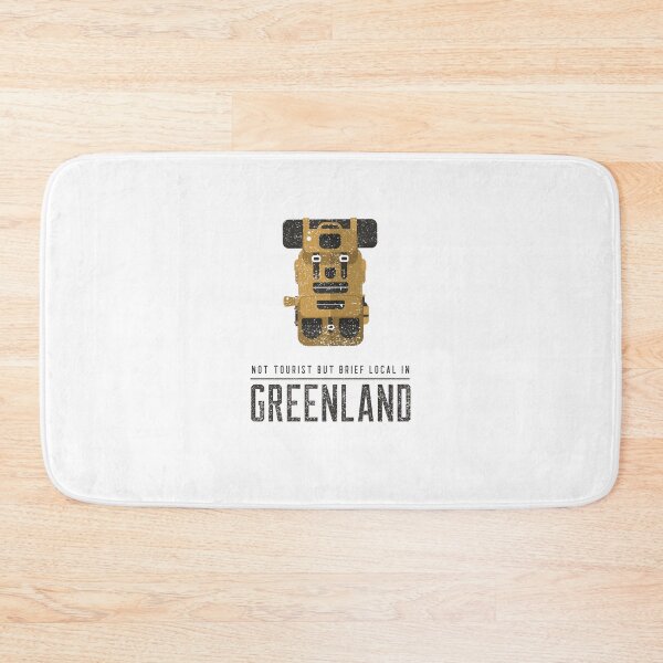 Item preview, Brief Local In Greenland Arctic Travel Destination Earth Tone Washed Backpack Illustration designed and sold by GraTEEtude.