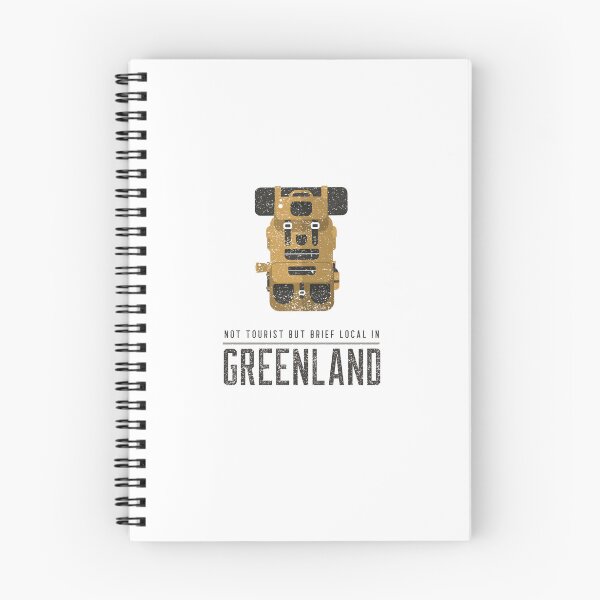 Item preview, Brief Local In Greenland Arctic Travel Destination Earth Tone Washed Backpack Illustration designed and sold by GraTEEtude.