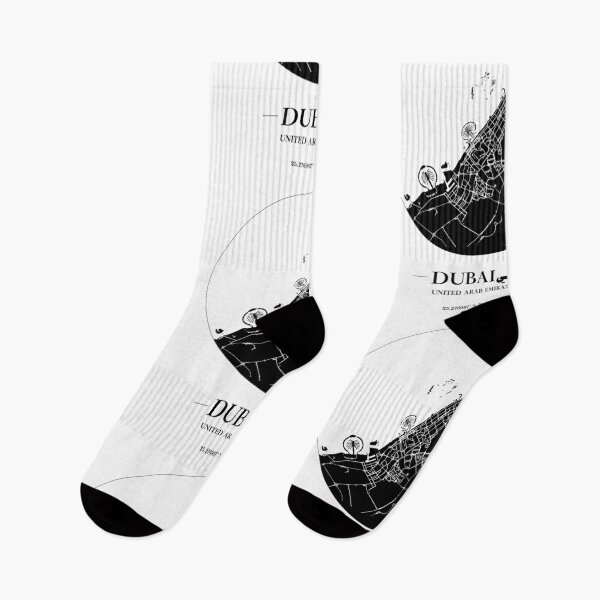 Item preview, Minimalist World Cities Map Monochrome - Dubai designed and sold by GregInJapanShop.