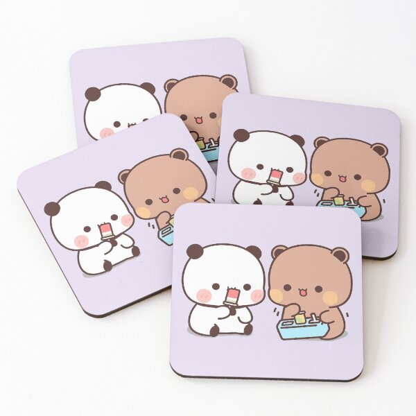 Item preview, Bubu and Dudu Ice cream | Cute Bear Couple | Panda Yier | Bubu Brownie Bear designed and sold by valeriehsin.