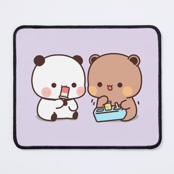 Item preview, Bubu and Dudu Ice cream | Cute Bear Couple | Panda Yier | Bubu Brownie Bear designed and sold by valeriehsin.