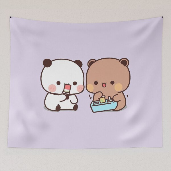 Item preview, Bubu and Dudu Ice cream | Cute Bear Couple | Panda Yier | Bubu Brownie Bear designed and sold by valeriehsin.