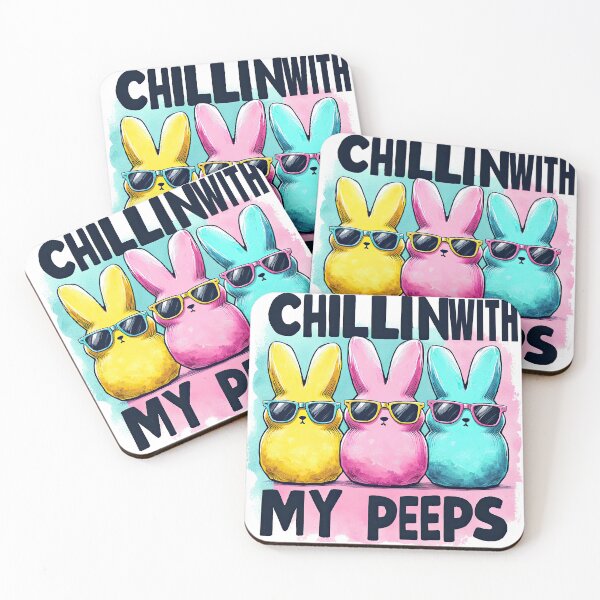 Item preview, Funny Chillin With My Peeps Easter Bunny Hanging Tee designed and sold by MAPDDesigns.