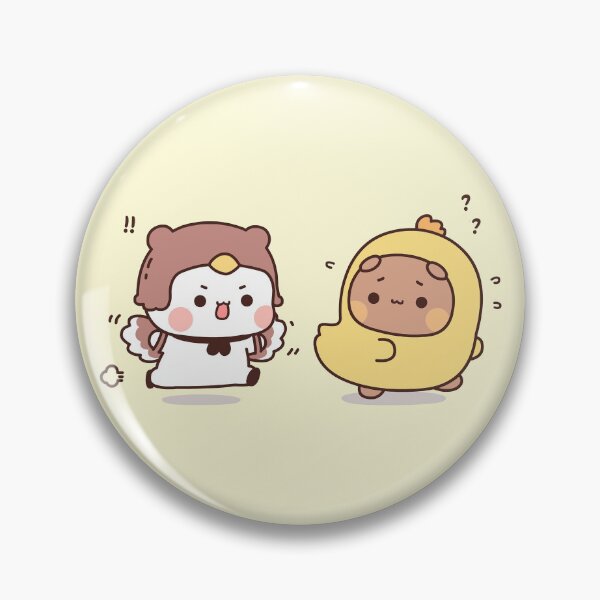 Item preview, Bubu and Dudu Chasing | Cute Bear Couple | Panda Yier | Bubu Brownie Bear designed and sold by valeriehsin.