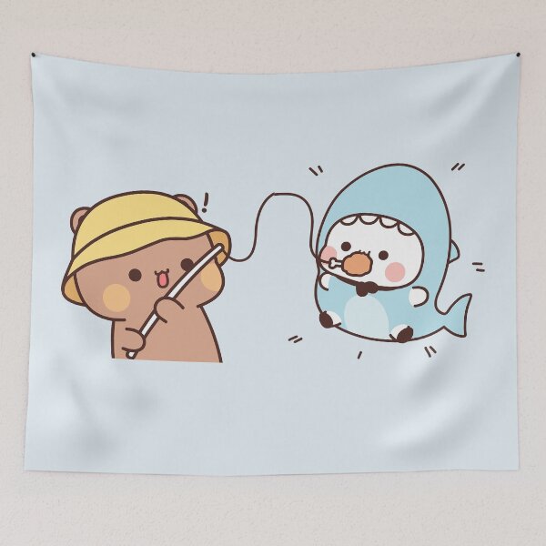 Item preview, Bubu and Dudu Shark | Cute Bear Couple | Panda Yier | Bubu Brownie Bear designed and sold by valeriehsin.