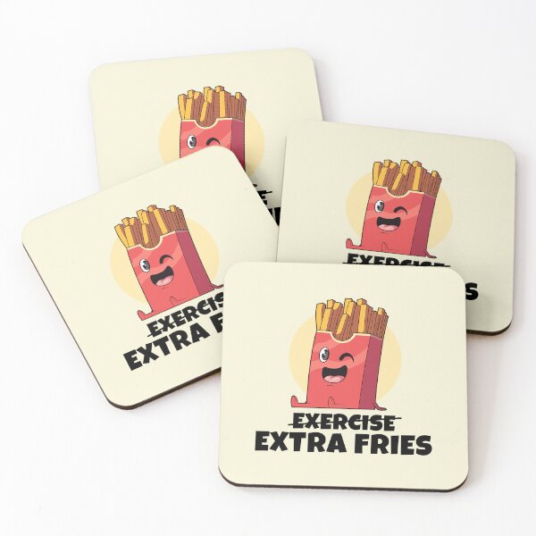 Item preview, Exercise? Extra Fries! (on light colors) designed and sold by messy-nessie.