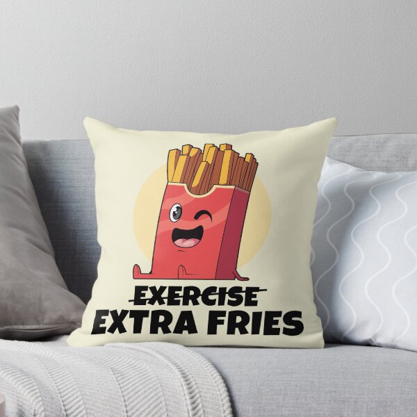 Item preview, Exercise? Extra Fries! (on light colors) designed and sold by messy-nessie.