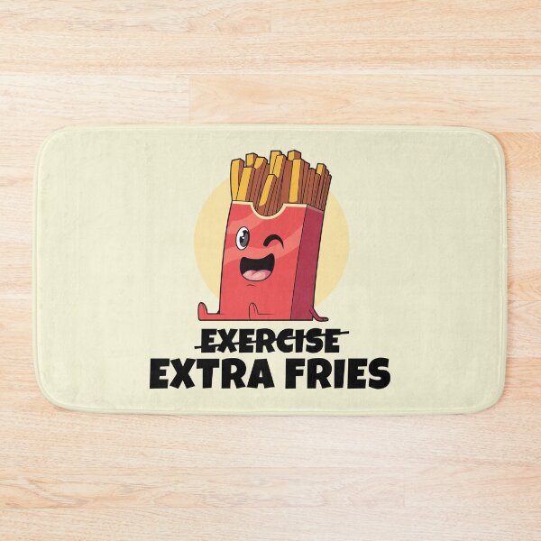 Item preview, Exercise? Extra Fries! (on light colors) designed and sold by messy-nessie.