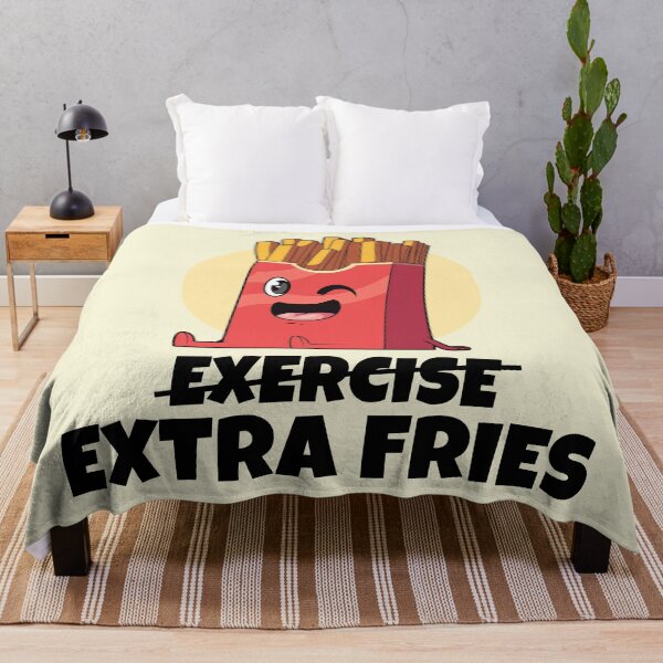 Item preview, Exercise? Extra Fries! (on light colors) designed and sold by messy-nessie.