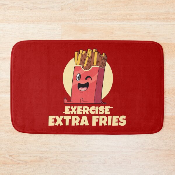 Item preview, Exercise? Extra Fries! (on dark colors) designed and sold by messy-nessie.