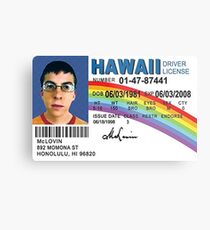 Mclovin Drivers License Metal Print