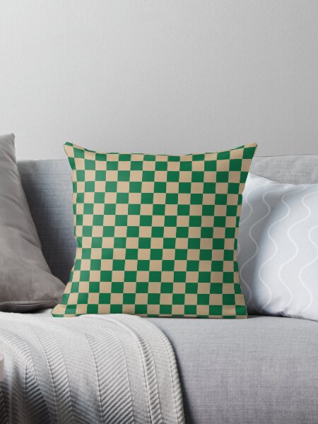 Item preview, Tan Brown and Cadmium Green Checkerboard designed and sold by ColorsPatterns.