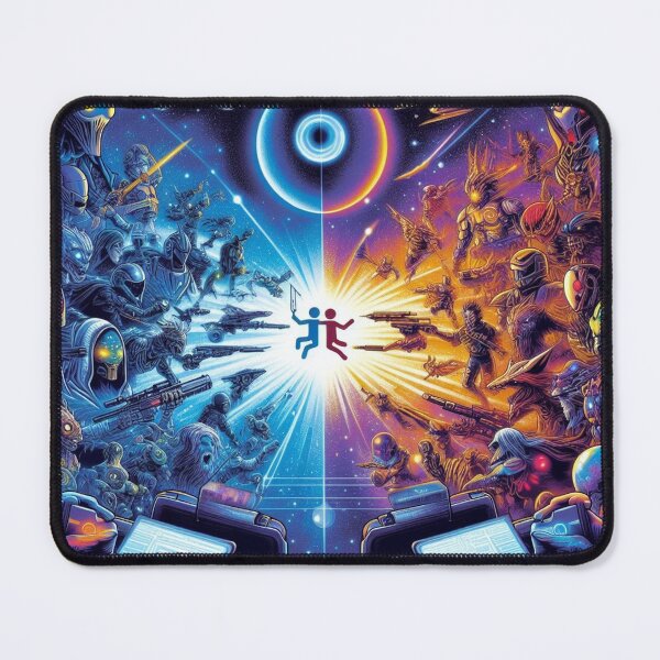 Item preview, Galactic Battle Royale - A Cosmic Dance of Warriors designed and sold by Wonderall.