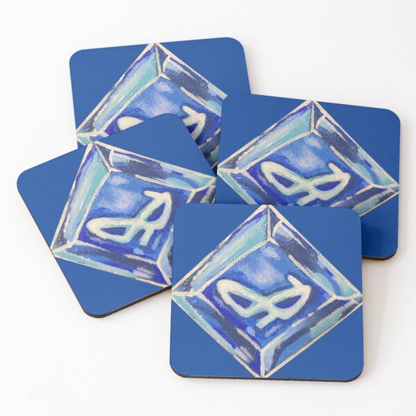 Item preview, Handpainted Blue Mage Job Stone designed and sold by jelly hearts.