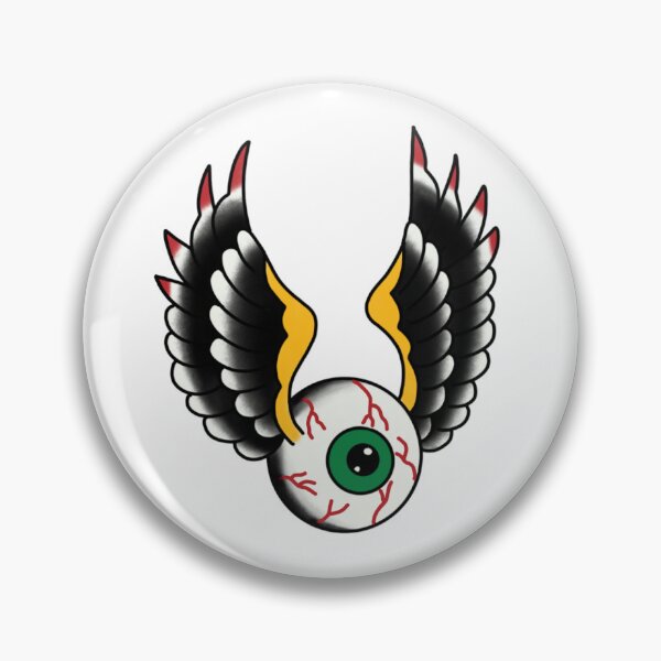 Item preview, Flying eyeball designed and sold by Tattoosbyjish.