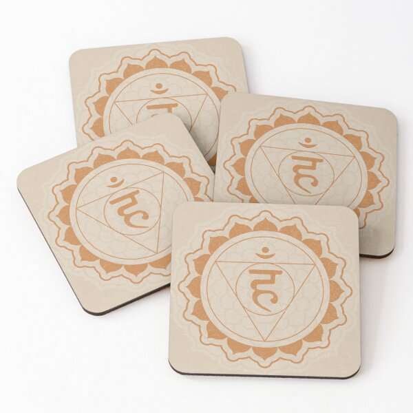 Item preview, Throat Chakra Mandala - Dove + Rust designed and sold by Irene Estelle.