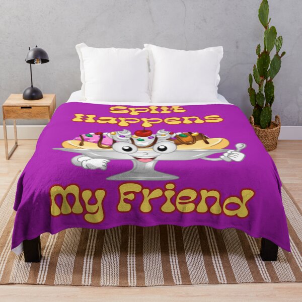 Item preview, Split Happens My Friend: Funny Banana Split Pun designed and sold by JoyOfHopeStore.