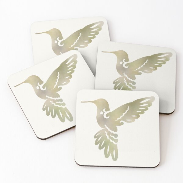 Item preview, Hummingbird Silhouette with Green Blur designed and sold by Bekah Grace.