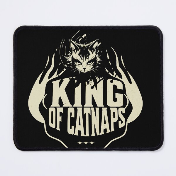 Item preview, King of Catnaps: Master of Siestas T-Shirt designed and sold by mentokc.