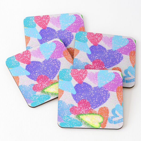 Item preview, Colorful Hand-drawn Hearts designed and sold by Victoria Rose.