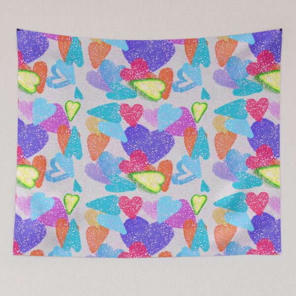 Item preview, Colorful Hand-drawn Hearts designed and sold by Victoria Rose.