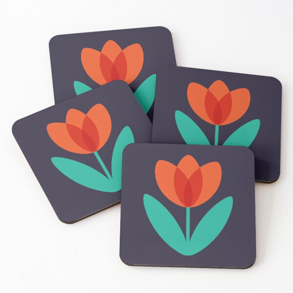 Item preview, Red Tulip in Midnight by Suzie London designed and sold by SuzieLondon.