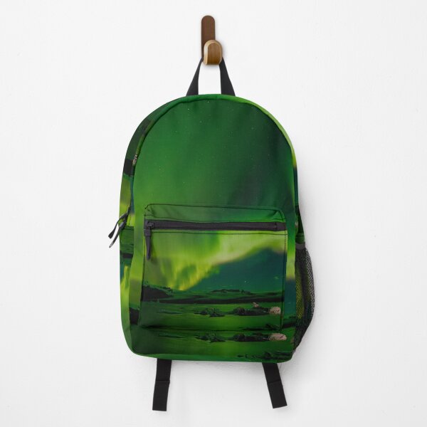Item preview, Greenland Northern Lights Aurora Borealis Over Icebergs designed and sold by GraTEEtude.