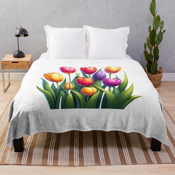 Artikelvorschau, Blumentulpen Bunte Tulpe entworfen und verkauft von BeansHotTees.