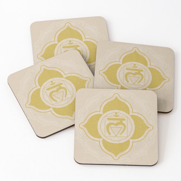 Item preview, Root Chakra Mandala - Dove + Saffron designed and sold by Irene Estelle.