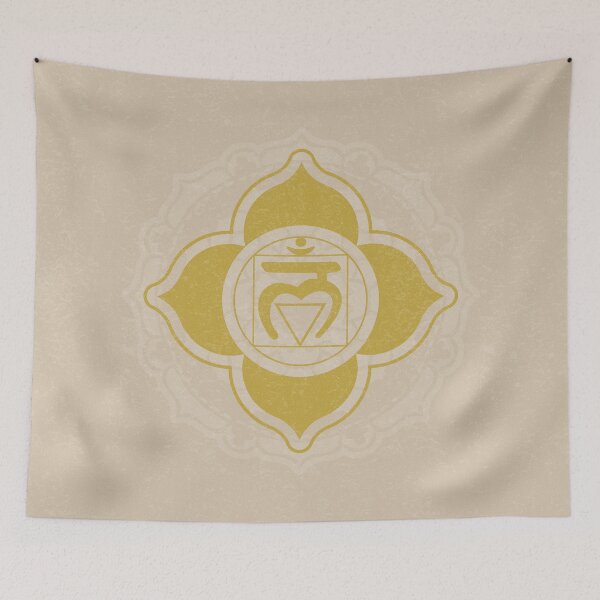 Item preview, Root Chakra Mandala - Dove + Saffron designed and sold by Irene Estelle.