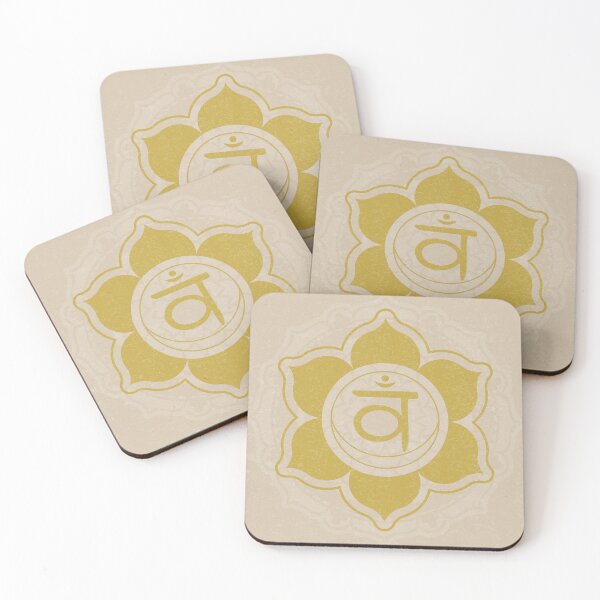 Item preview, Sacral Chakra Mandala - Dove + Saffron designed and sold by Irene Estelle.