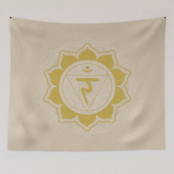 Item preview, Solar Plexus Chakra Mandala - Dove + Saffron designed and sold by Irene Estelle.