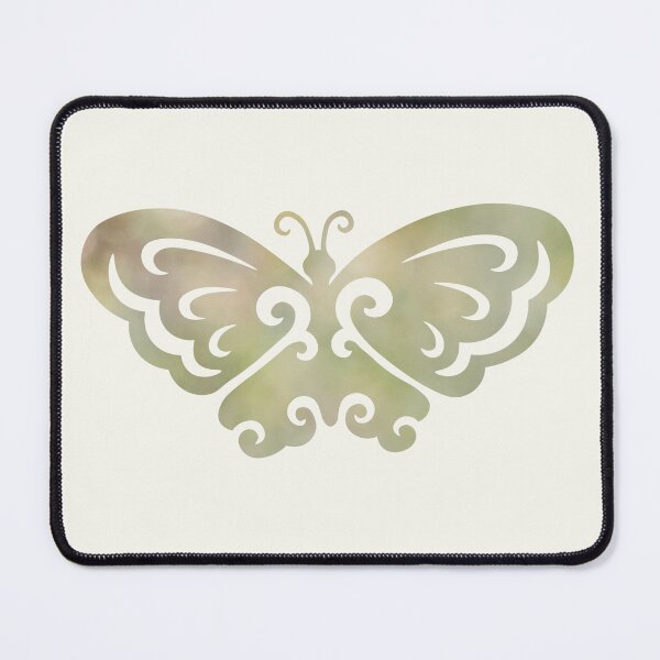 Item preview, Butterfly Artistic Silhouette Design with Green Blur designed and sold by Bekah Grace.