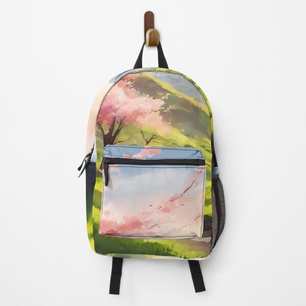 Item preview, Green hills, sakura's blooming designed and sold by Jxnx ..