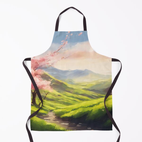 Item preview, Green hills, sakura's blooming designed and sold by Jxnx ..