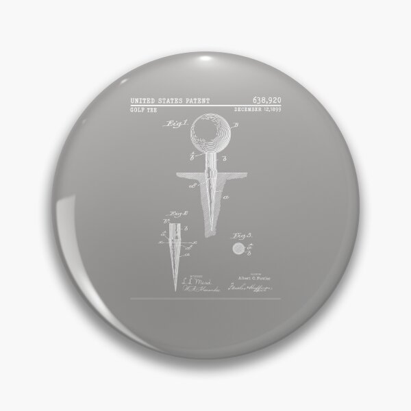 Item preview, Golf Tee 1899 Patent Print Design For Golfer Golfing Players designed and sold by roboartpixel.