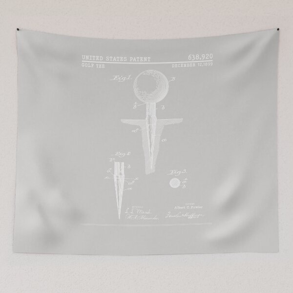 Item preview, Golf Tee 1899 Patent Print Design For Golfer Golfing Players designed and sold by roboartpixel.