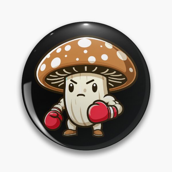 Item preview, The Boxing Mushroom Illustration, a healthy Boxer mushroom doing preparation for boxing for ready to fight  designed and sold by FEBRICAST.