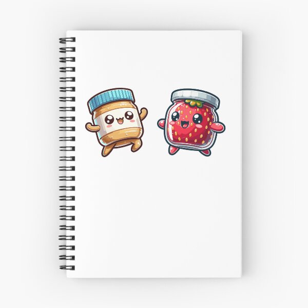Aperçu de l'œuvre Beurre de cacahuète et gelée - Kawaii créée et vendue par PenultDesign.