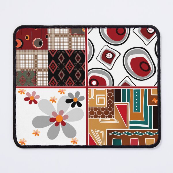 Item preview, Patchwork seamless retro pattern background designed and sold by fuzzyfox.