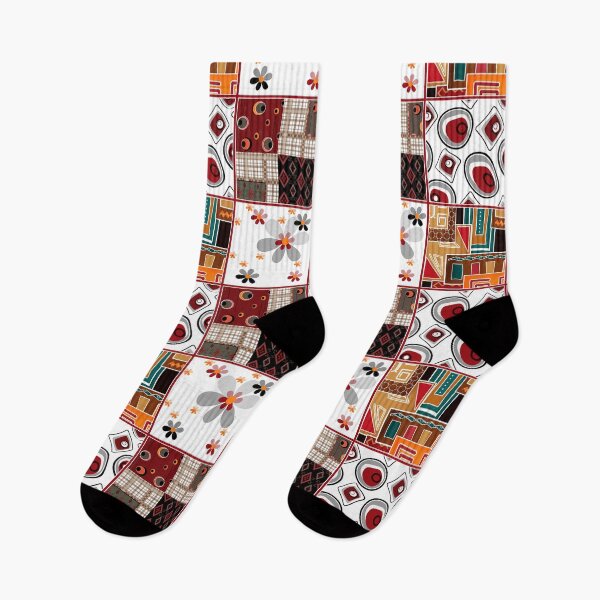 Item preview, Patchwork seamless retro pattern background designed and sold by fuzzyfox.