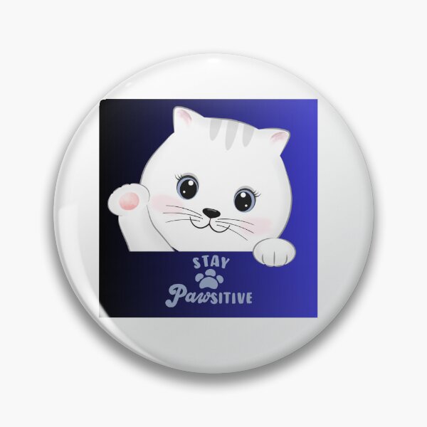 Item preview, Cat: Stay Positive (Pawsitive) designed and sold by ranchgirl33.