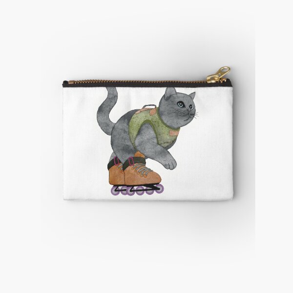 Item preview, Happy cat raiding on in-line skate designed and sold by Znikoma.